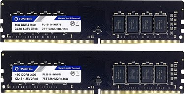 Timetec Hynix IC Extreme Gaming DDR4 PC4-28800 (3600MHz 32GB Kit(16GBx2枚))｜レビュー｜Amazonアウトレット
